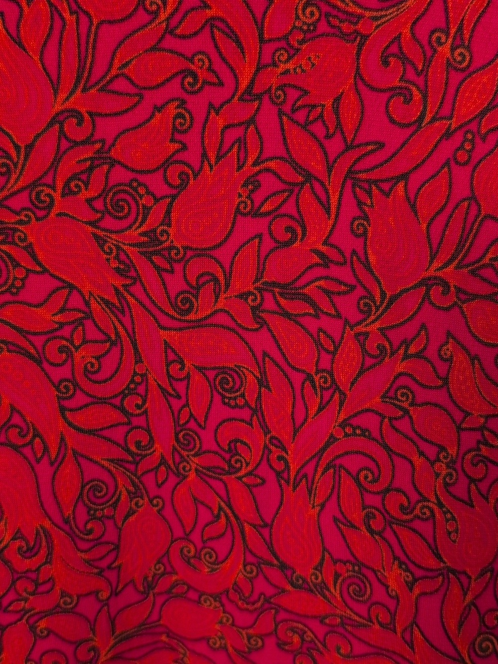 NWOT A-Line Skirt LuLaRoe Red, Orange, and Black Patterned L
